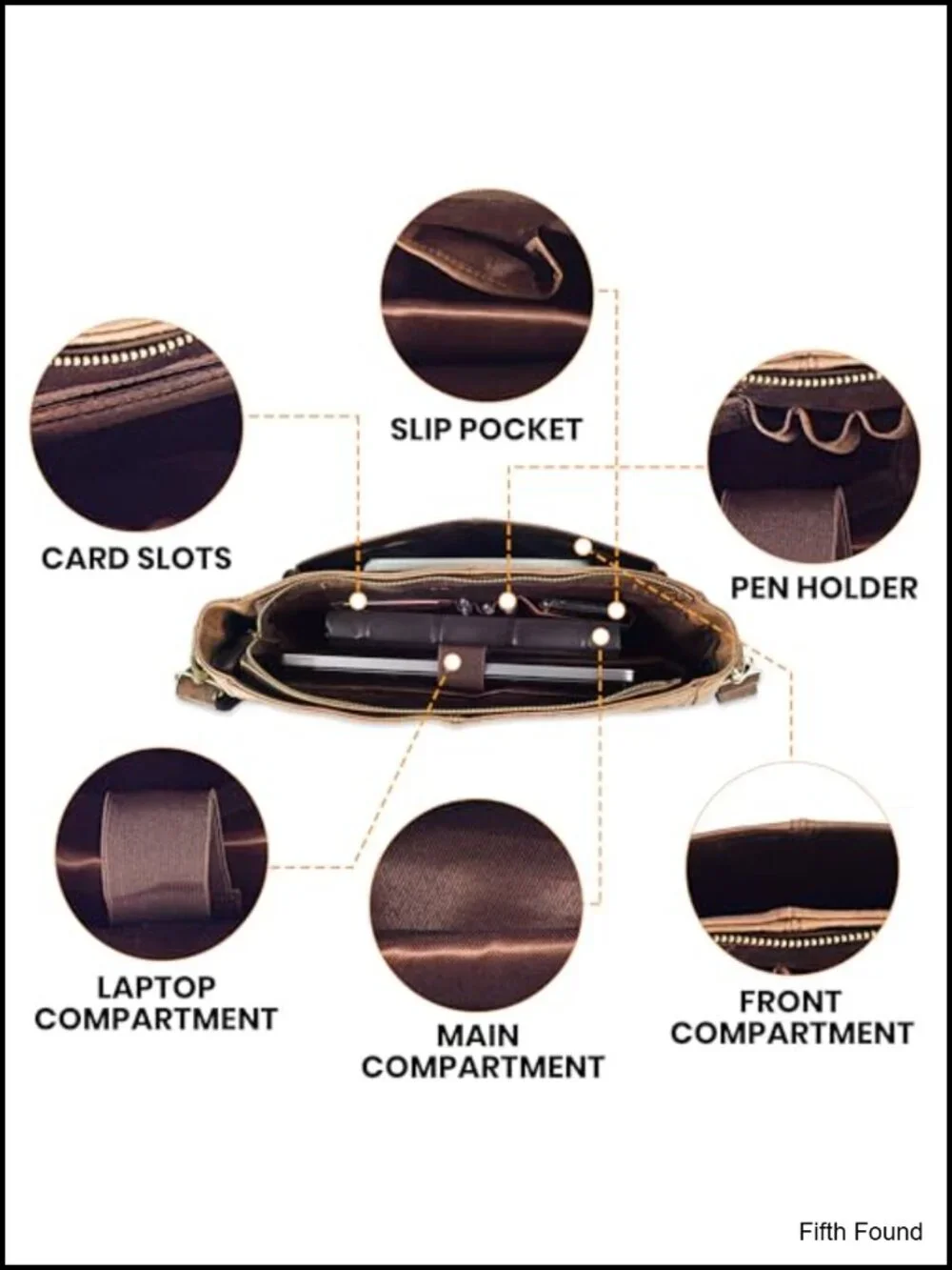 Genuine Leather Messenger Bag 16'' Satchel Crossbody Work Travel Unisex